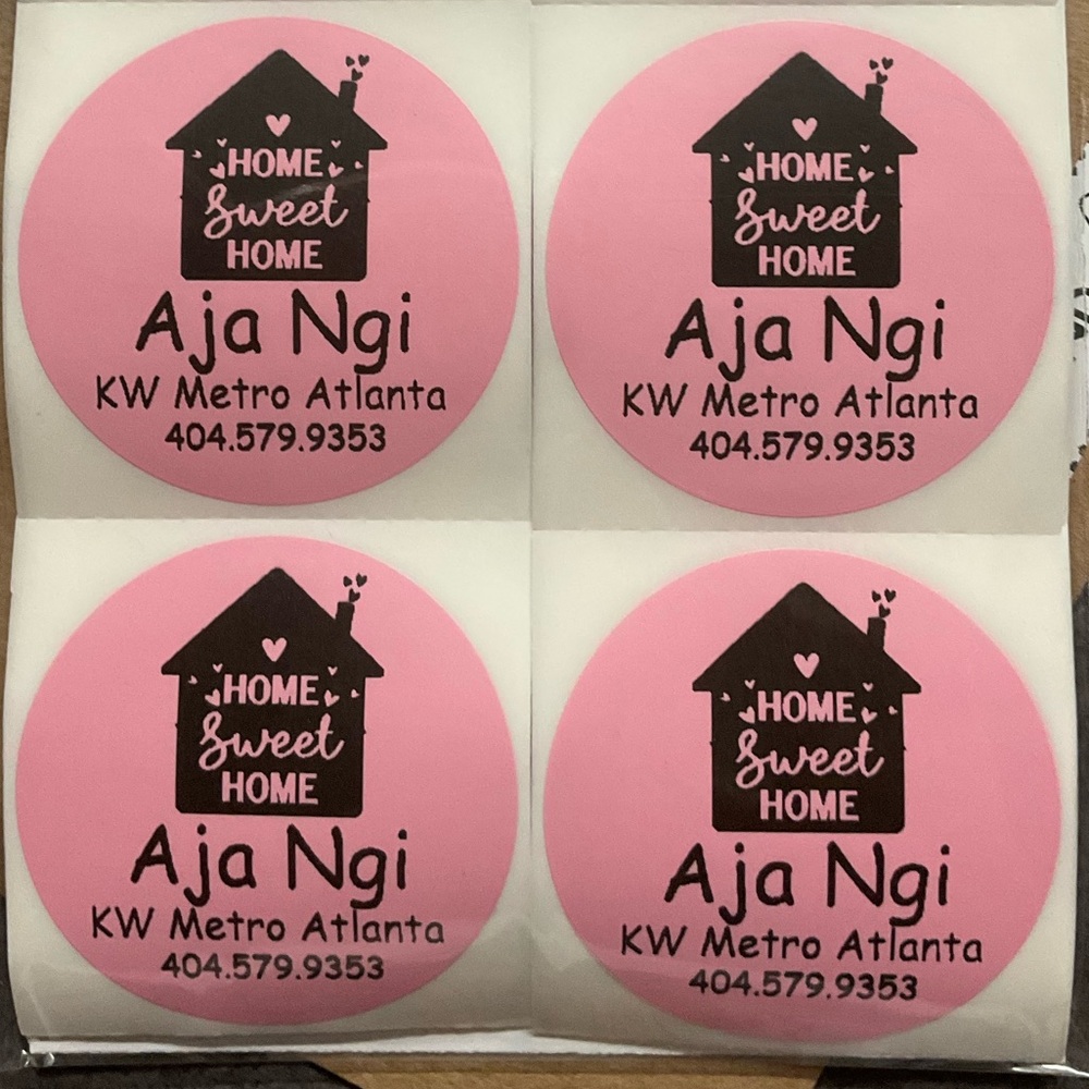 100 Custom Real Estate Home Sweet Home Stickers